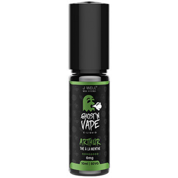 Le liquide Arthur de Ghost n' Vape est un liquide pour cigarette électronqiue au goût de thé vert à la menthe.