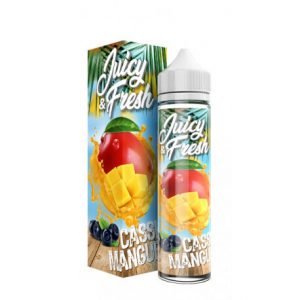 Le e-liquide cassis mangue de Juicy and Fresh est légèrement frais. Retrouvez le dans votre store JWell.