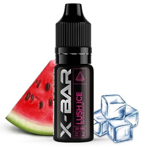 E-liquide au sel de nicotine Lush Ice de la marque X-Bar : un bon goût de pastèque glacée pour vos papilles !