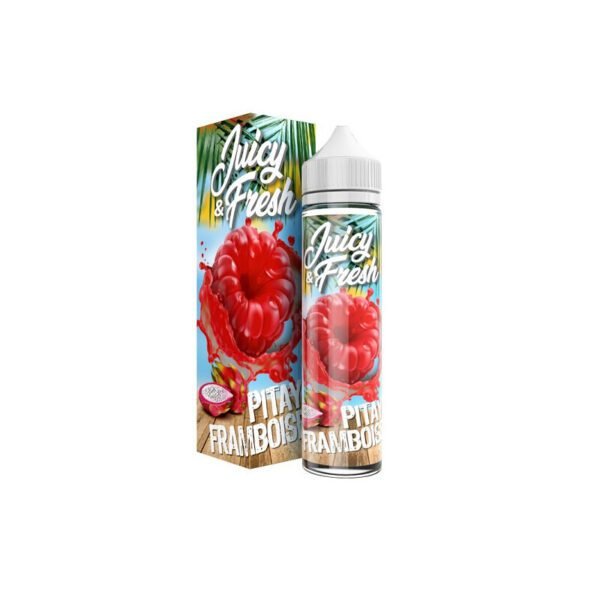 E-liquide 50ml Pitaya Framboise Juicy & Fresh aux saveurs de fruit du dragon et framboise